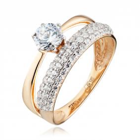 Золотое кольцо TALANT КСК 157 с цирконием КСК 157 фото